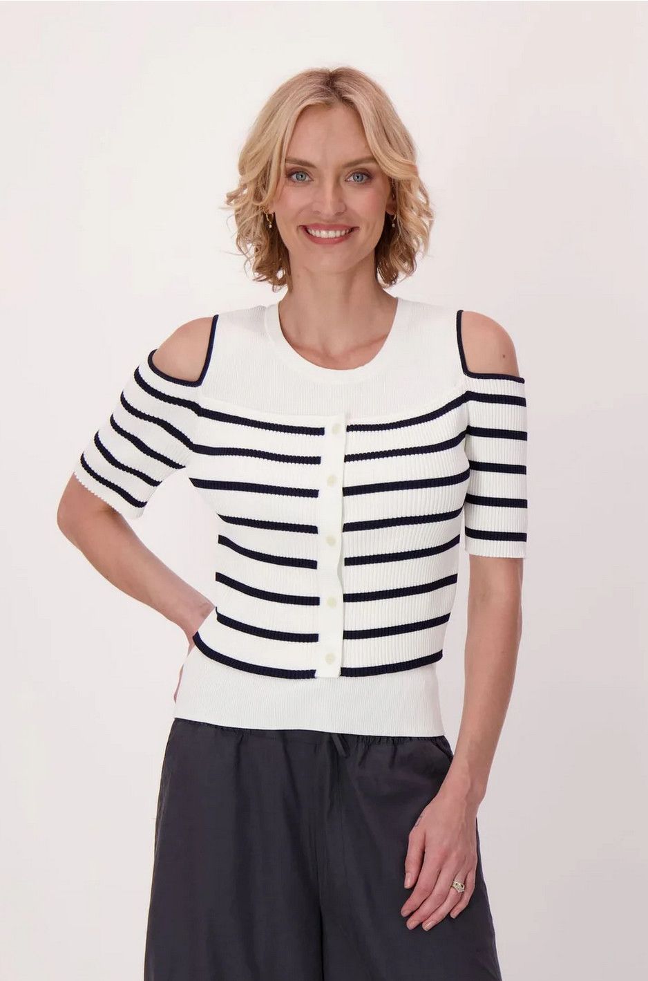 326637 Gabby Isabella Stripe Sweater