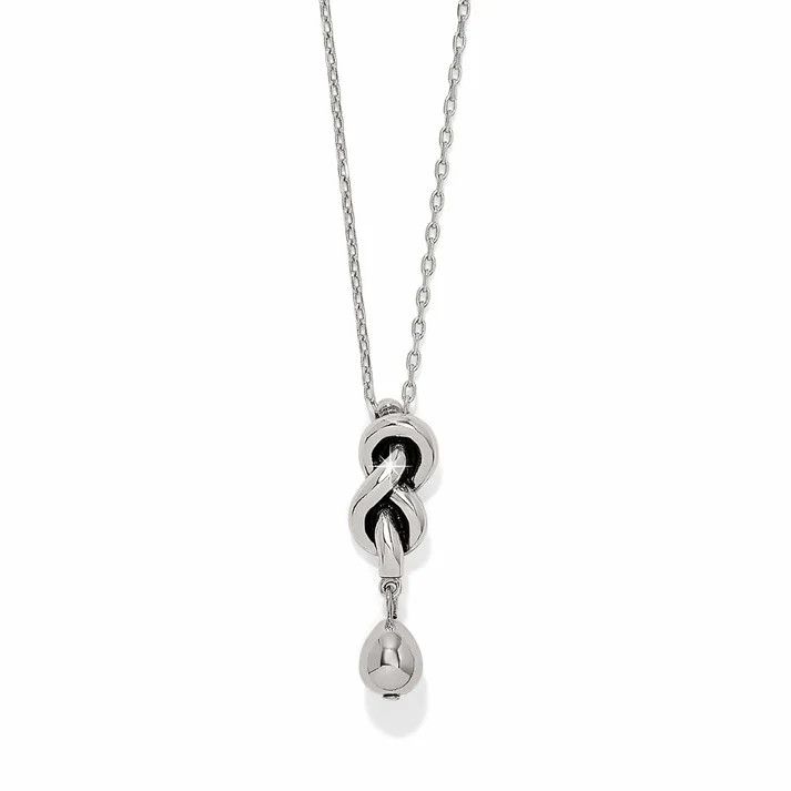JM7724 Brighton Interlok Single Knot Drop Necklace