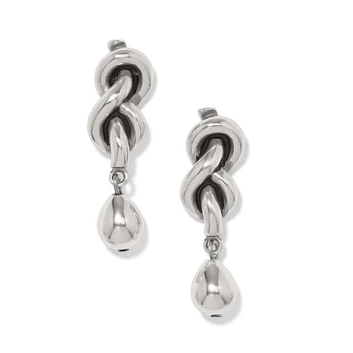 JA0135 Brighton Interlok Single Knot Silver Drop