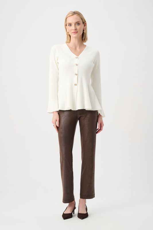 263104 Joseph Ribkoff Foiled Straight Pant