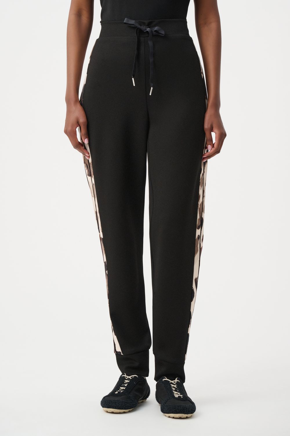 263608 Joseph Ribkoff Animal Trimmed Joggers