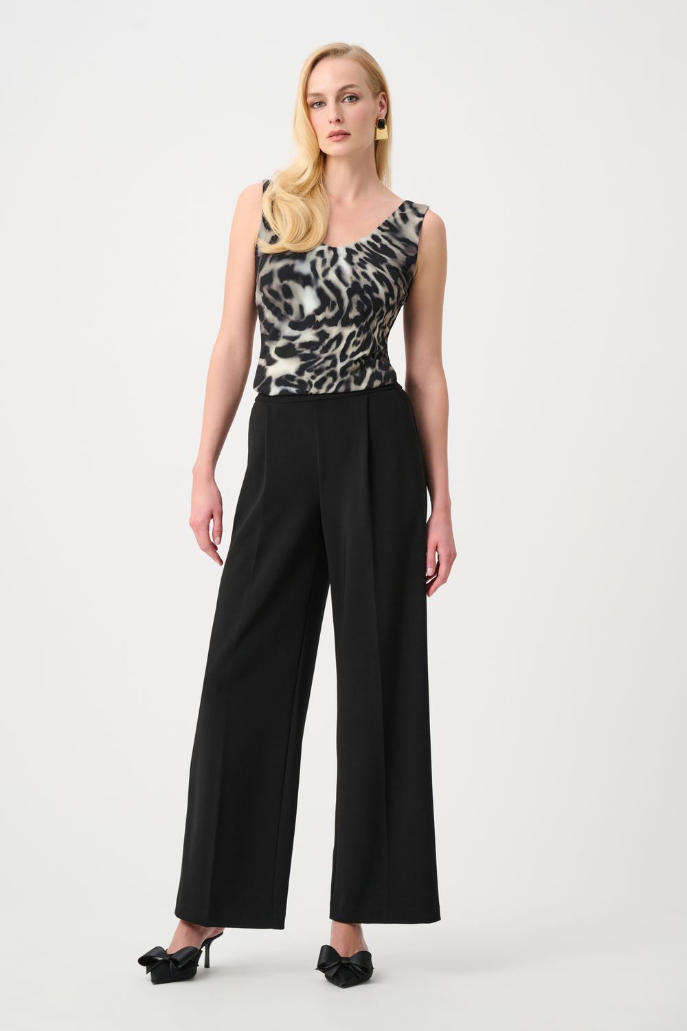 263762 Joseph Ribkoff Animal Print Fitted Cami