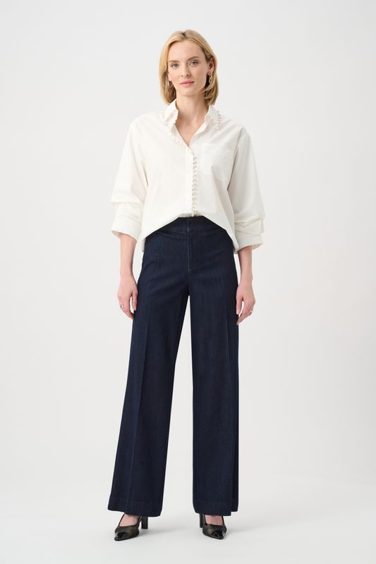 263903 Joseph Ribkoff High Rise Wide Leg Jeans