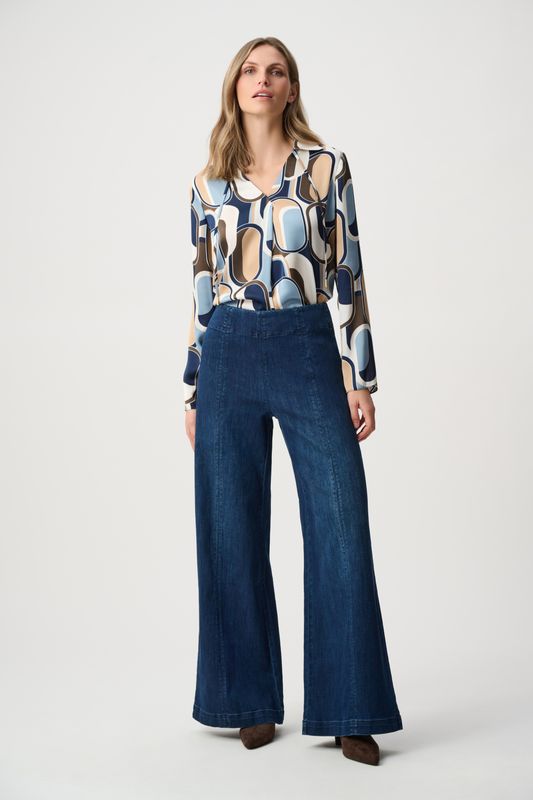 263901 Joseph Ribkoff Palazzo Pull On Jeans
