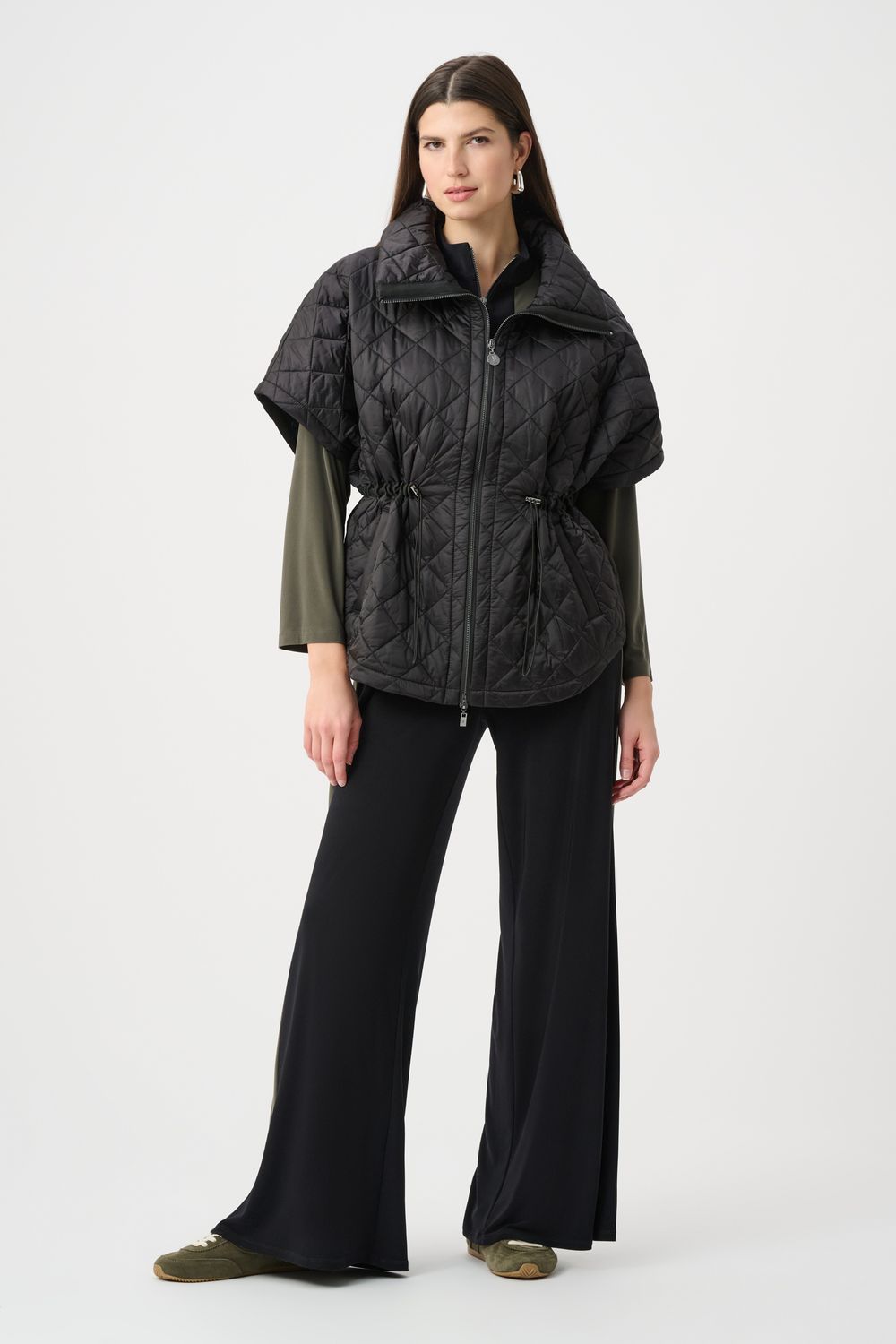263643 Joseph Ribkoff Quilted Boxy Vest