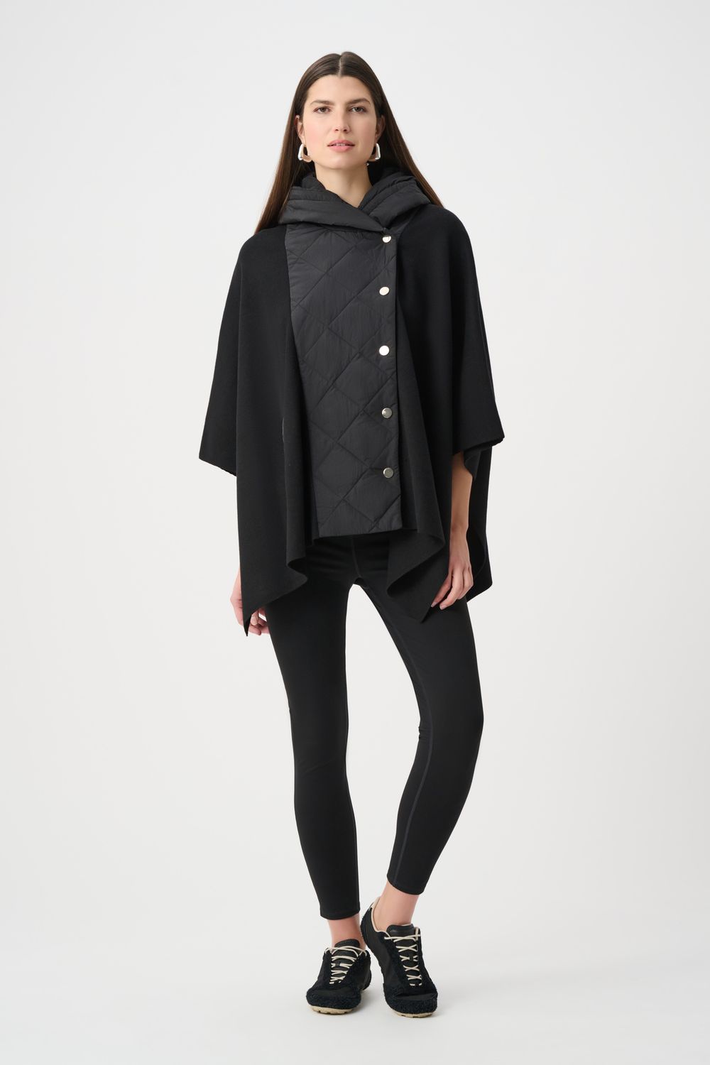 263627 Joseph Ribkoff Quilted Poncho Jacket