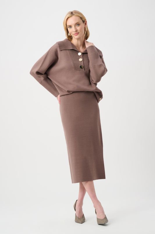 243967 Joseph Ribkoff Sweater Knit Midi Skirt