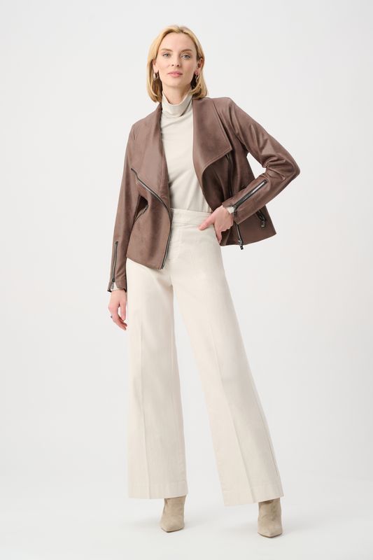 263908 Joseph Ribkoff Foiled Knit Fitted Jacket