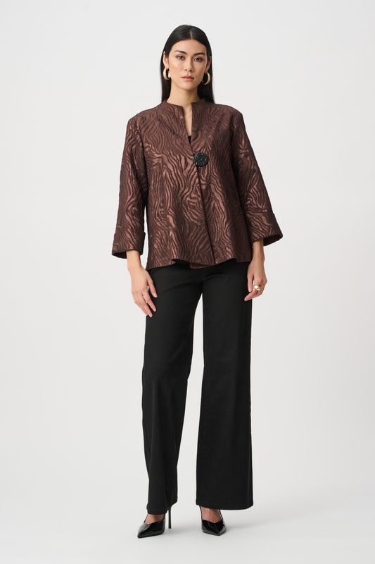 263084 Joseph Ribkoff Animal Trapeze Jacket