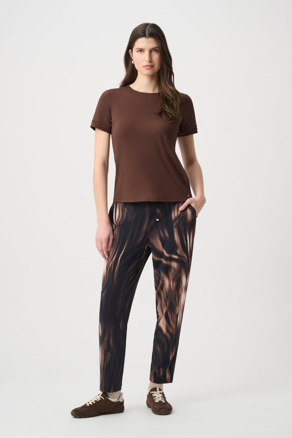 264620 Joseph Ribkoff Stripe Band Tee