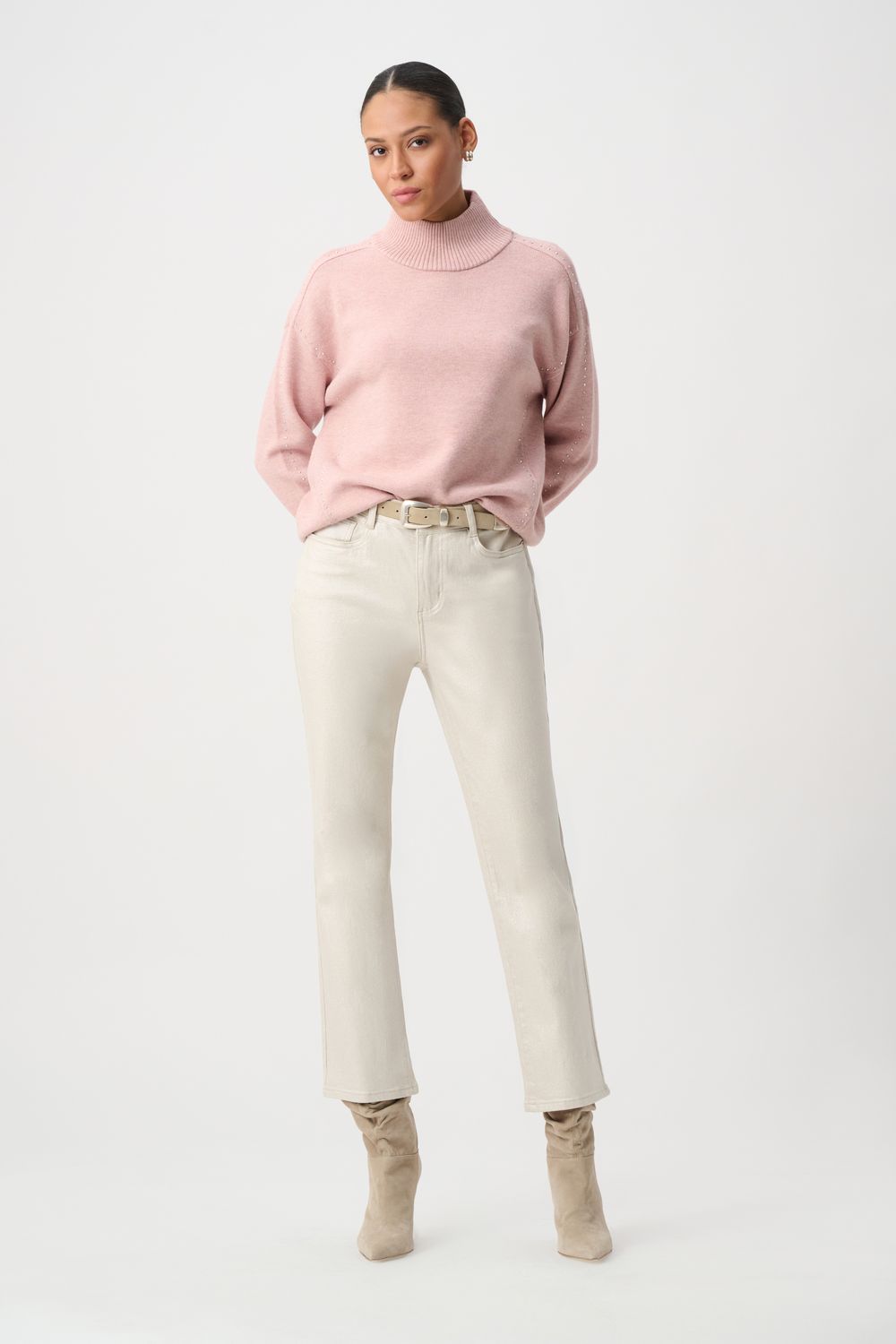 264913 Joseph Ribkoff Metallic Jeans