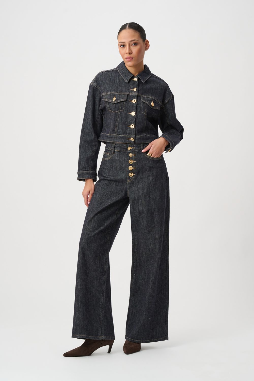 264900 Joseph Ribkoff Cropped Denim Jacket