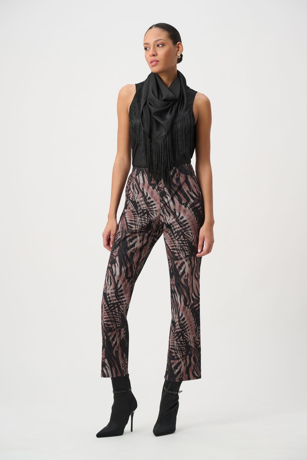264914 Joseph Ribkoff Print Pull On Jeans
