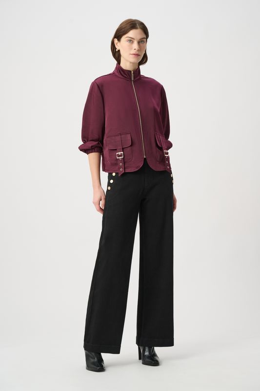 254919W Joseph Ribkoff Wide Leg Pull-On Jeans