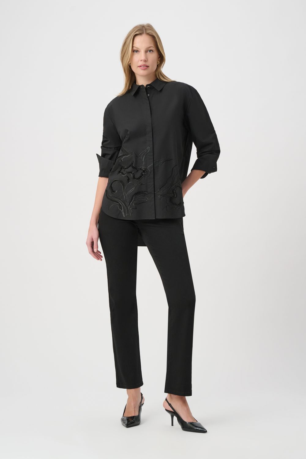 264904 Joseph Ribkoff Embroidered Shirt