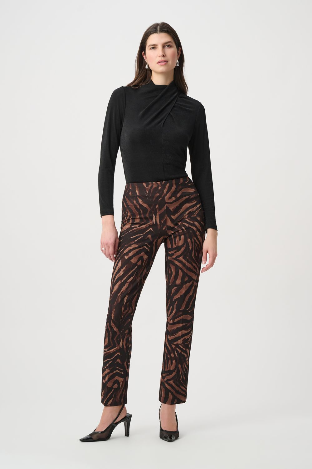 264195 Joseph Ribkoff Animal Print Pants