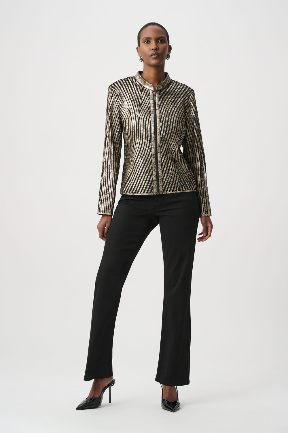 264908 Joseph Ribkoff Soutache Fitted Jacket
