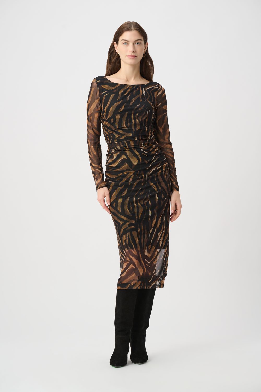 264211 Joseph Ribkoff Mesh Sheath Dress