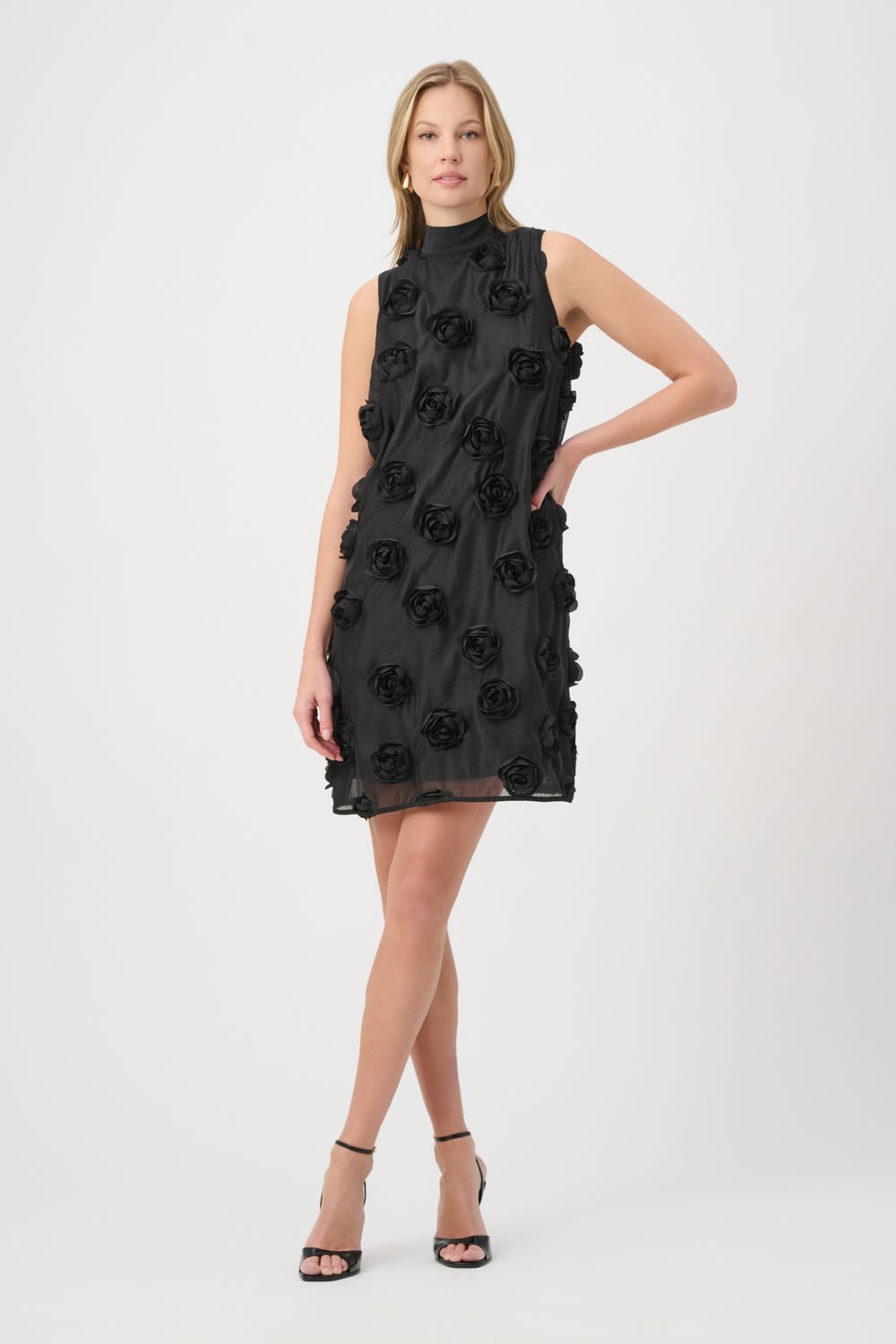264201 Joseph Ribkoff Floral Trapeze Dress