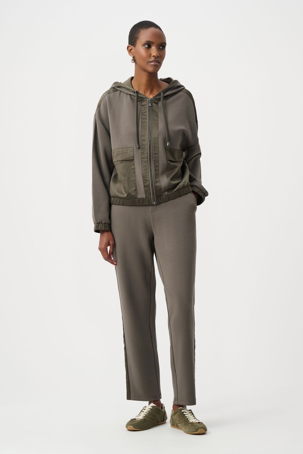 263624 Joseph Ribkoff Hooded Boxy Jacket