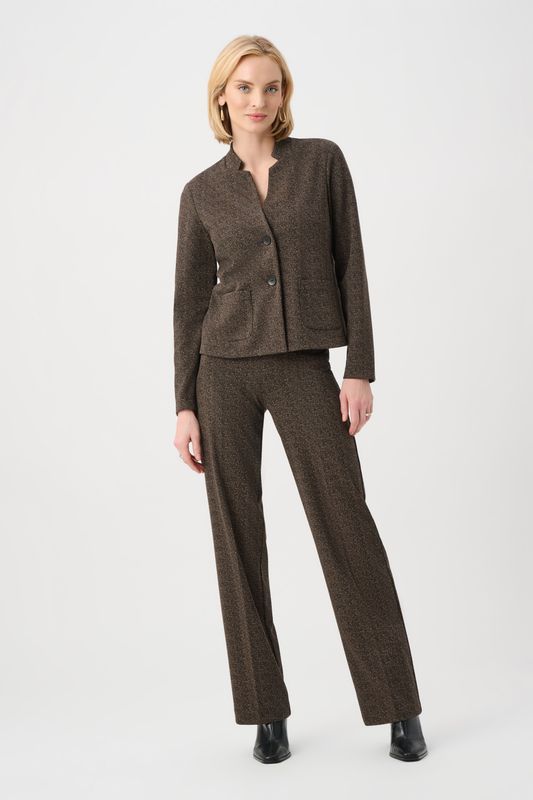 263081 Joseph Ribkoff Herringbone Wide Leg Pant