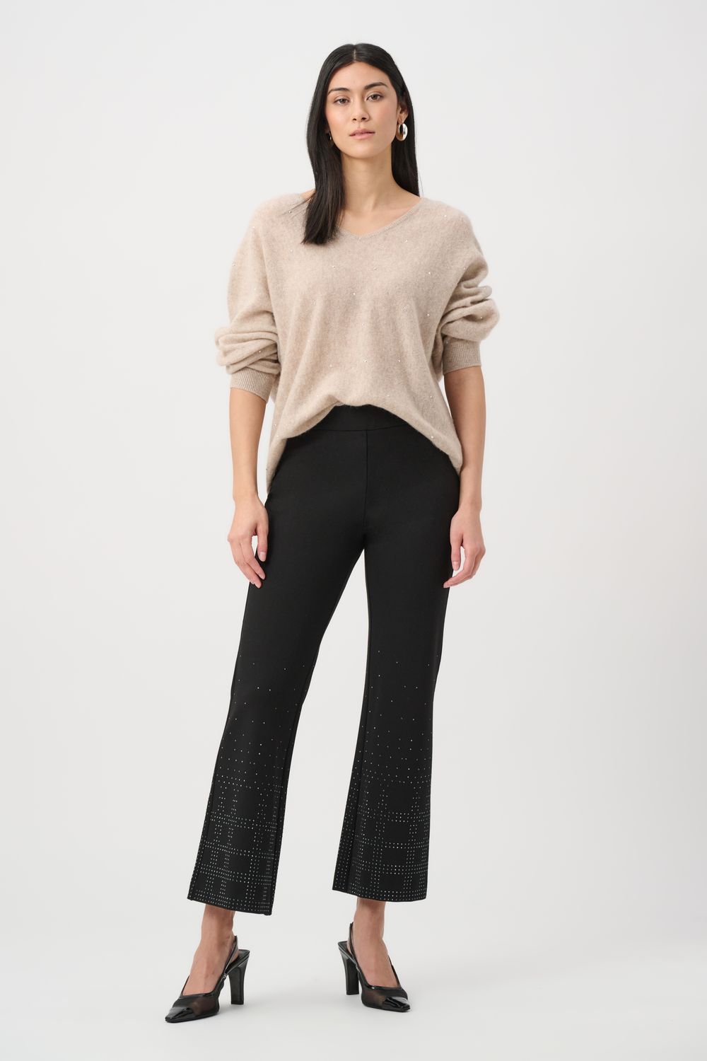 263927 Joseph Ribkoff Heavy Knit Flared Pant
