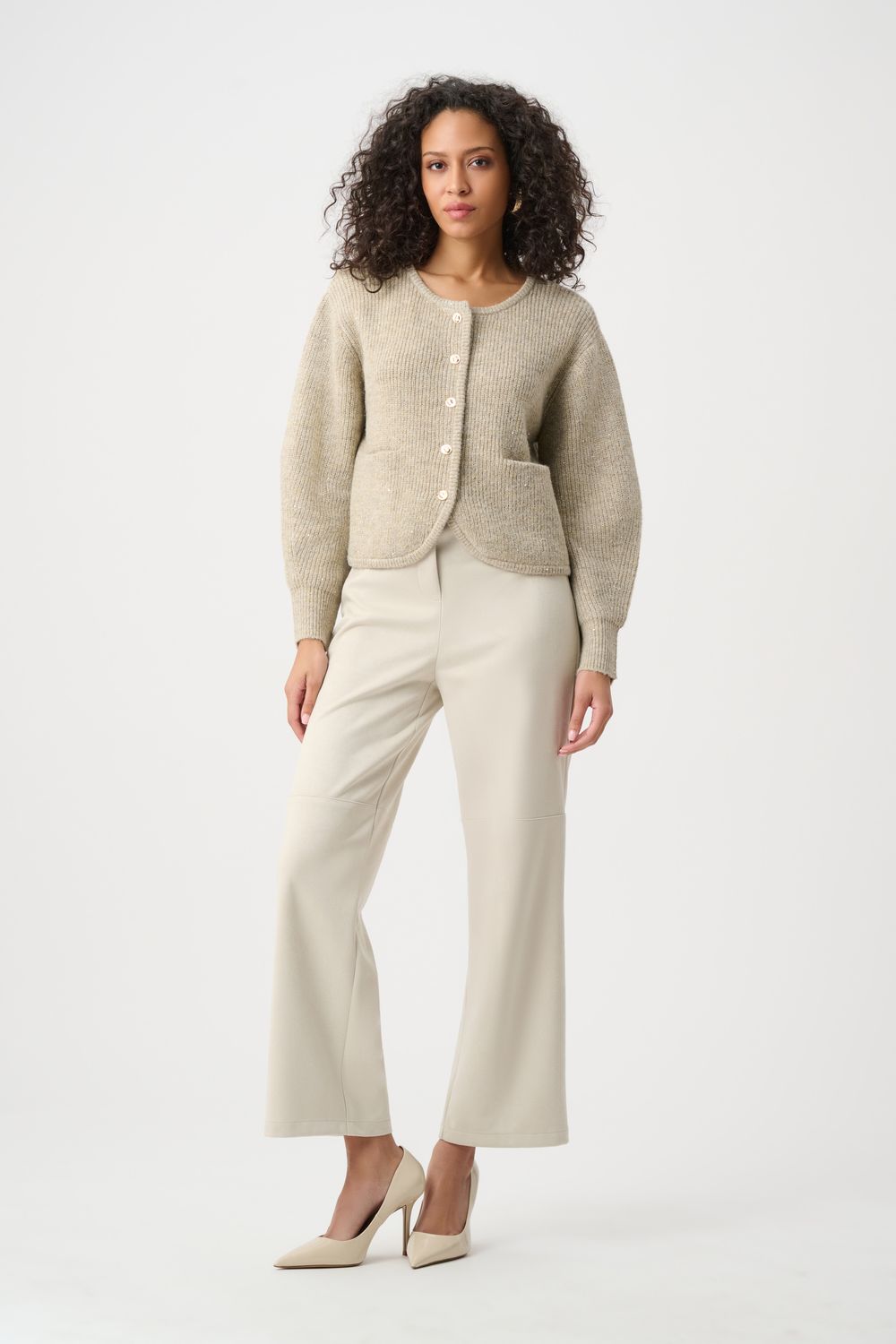 263958 Joseph Ribkoff Sequined Boxy Cardigan