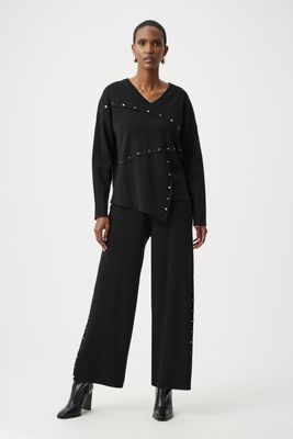 263962 Joseph Ribkoff Sweater Pant with Studs