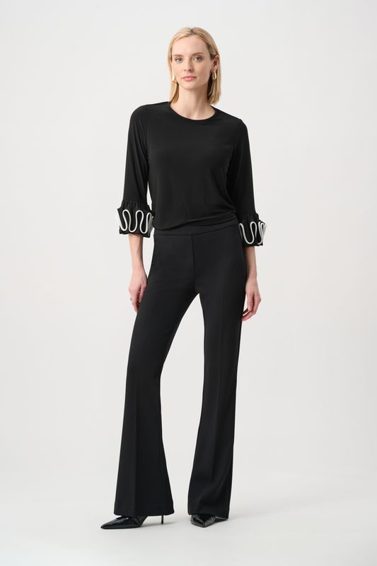 263066 Joseph Ribkoff Ruffled Cuff Top