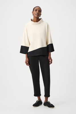 263641 Joseph Ribkoff Color Block Trapeze Top