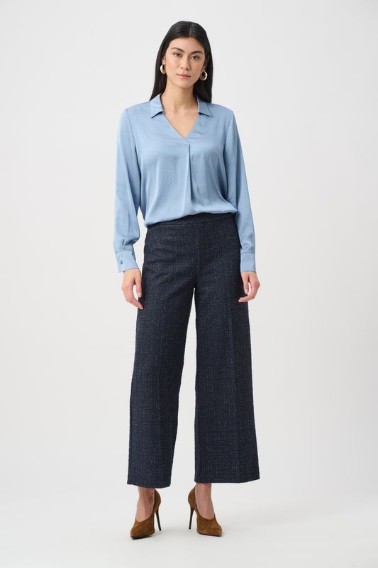 263215 Joseph Ribkoff Boucle Wide Leg Pant