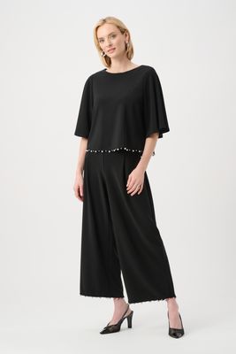 263116 Joseph Ribkoff Top with Pearl Detail