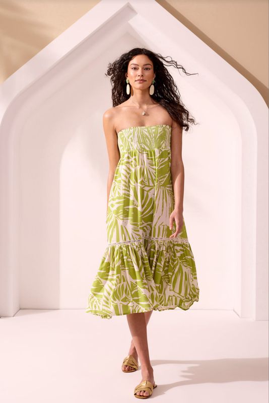 7075XX Tribal XIX Palms Wear 2 Ways Skirt/Dress