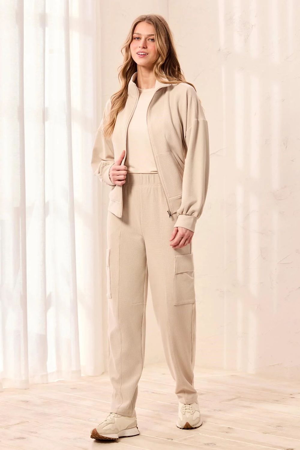 32780 Tribal Waffle Knit Cargo Pant