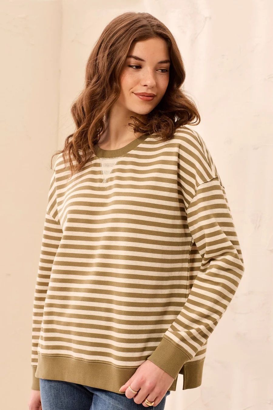 24870 Tribal Crew Neck Top