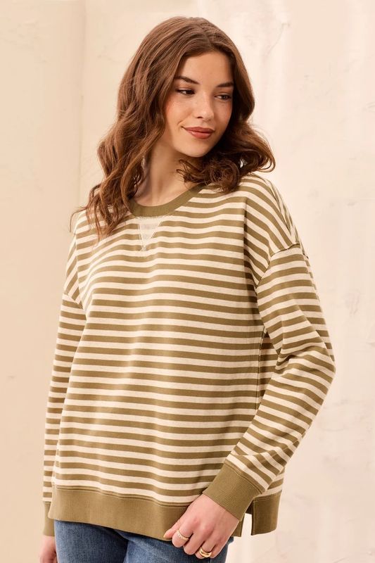 24870 Tribal Crew Neck Top
