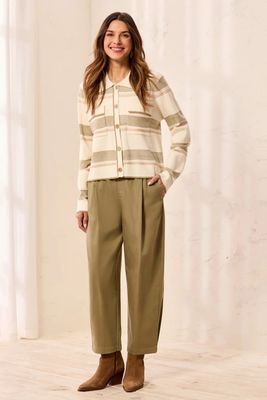 32550 Tribal Pleated Barrel Pant
