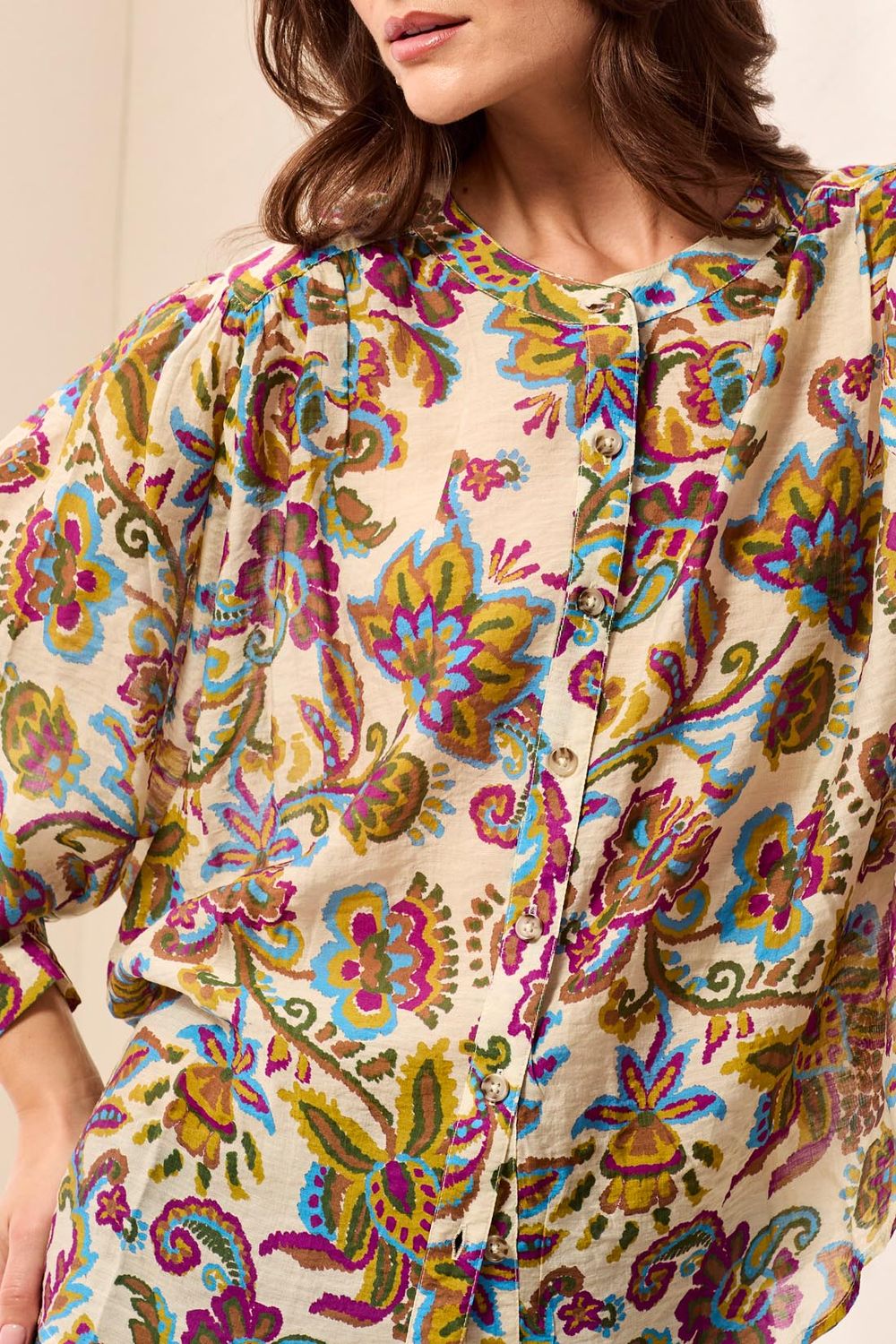 55390-4996 Tribal Dolman Sleeve Blouse