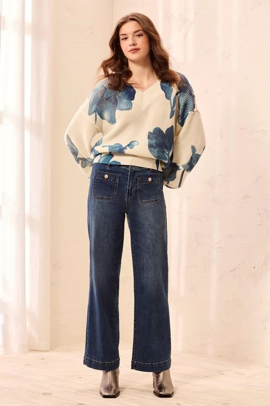 62310 Tribal Sophia Straight Ankle Jeans