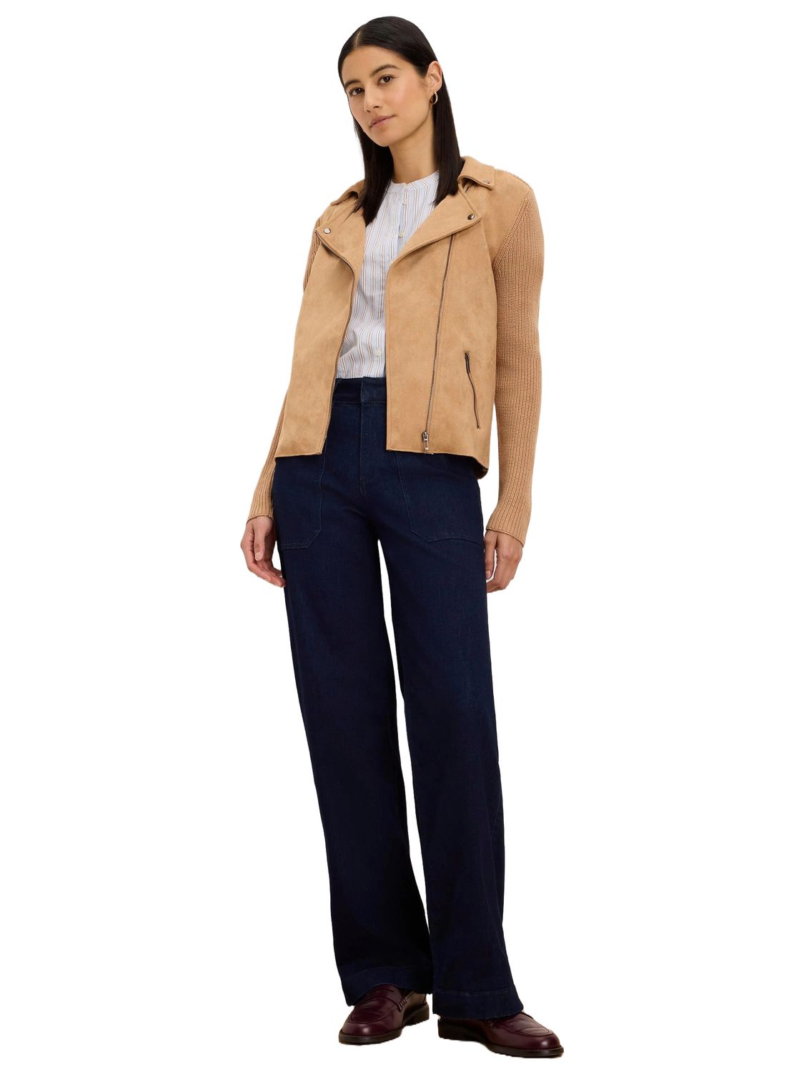 F261822 NIC + ZOE Highland Wide Leg Jeans
