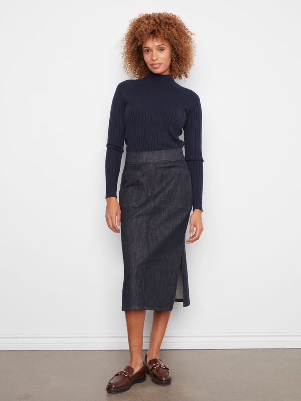 C7097-437C Charlie B Pull On Midi Skirt