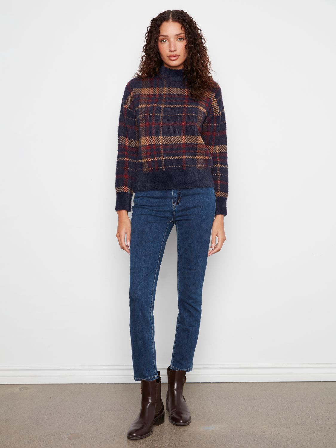 C2910QR-457C Charlie B Jacquard Sweater
