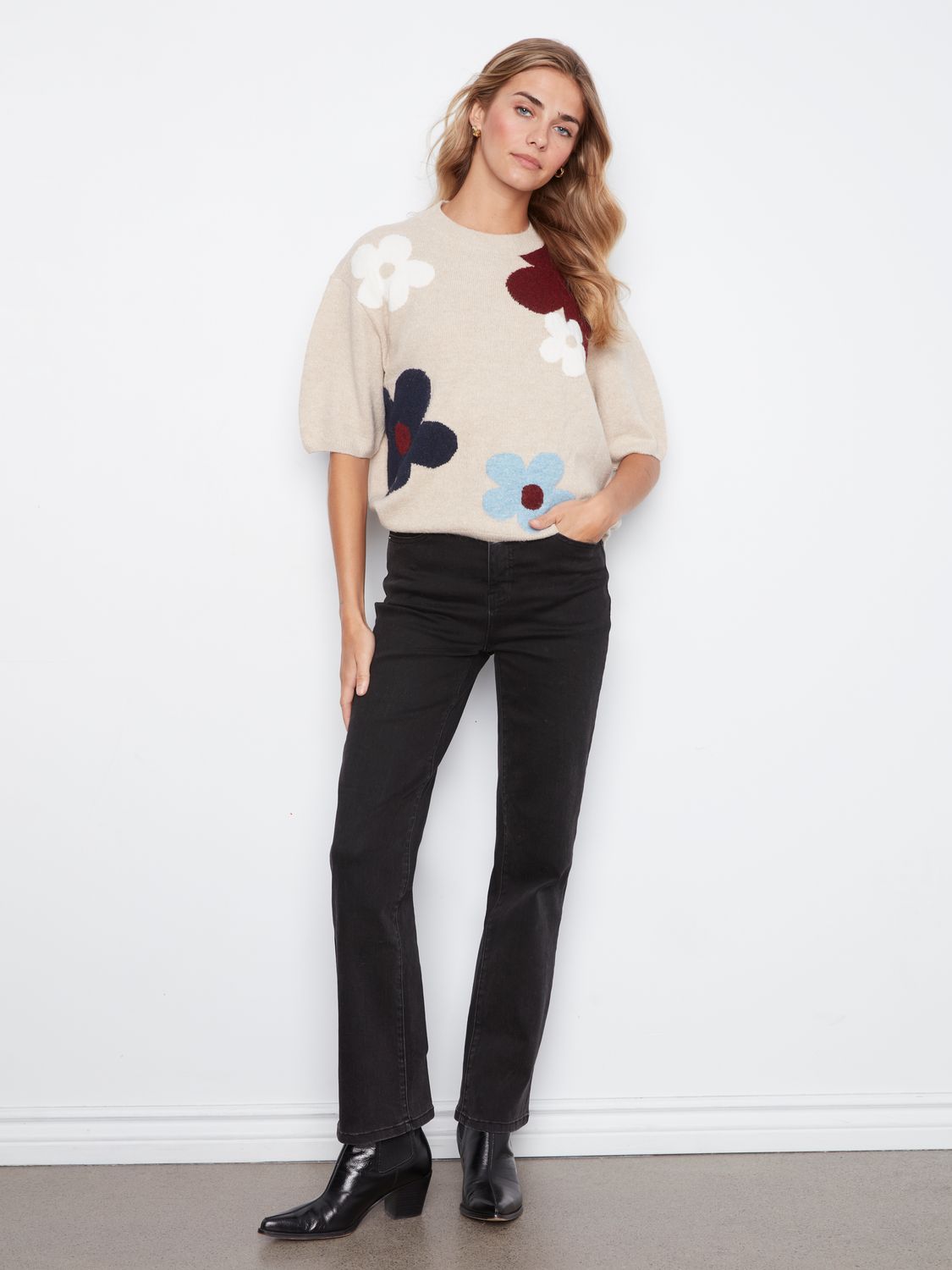 C2858J-635C Charlie B Jacquard Sweater
