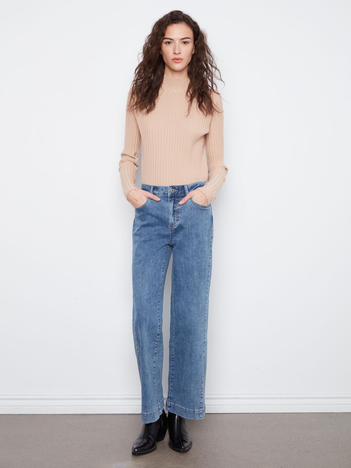 C5816-431A Charlie B Wide Leg Pants