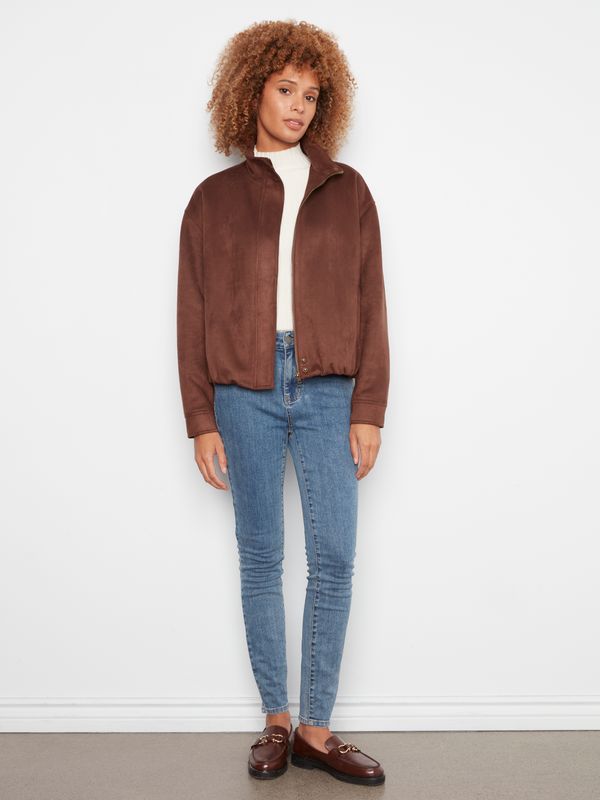 C6428-754C Charlie B Faux Suede Jacket