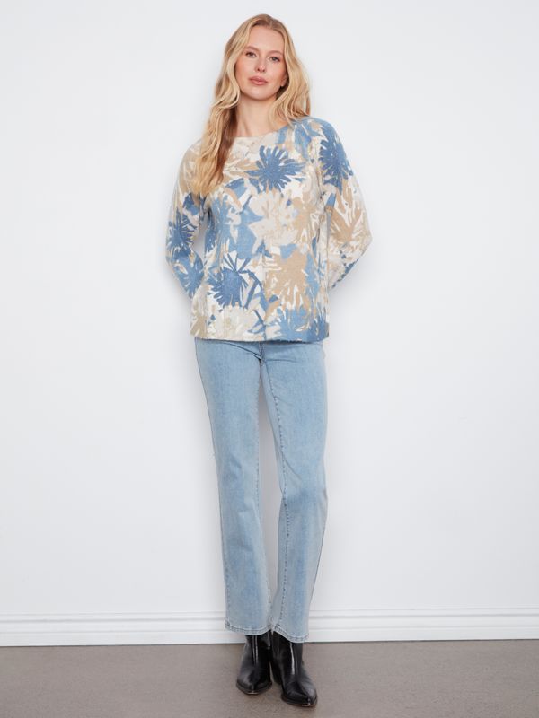 C2268YR-918A Charlie B Print Sweater