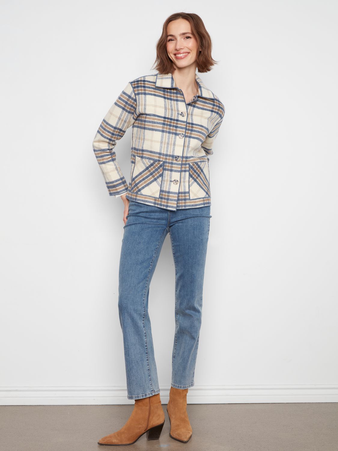 C6185YR-134B Charlie B Plaid Jacket