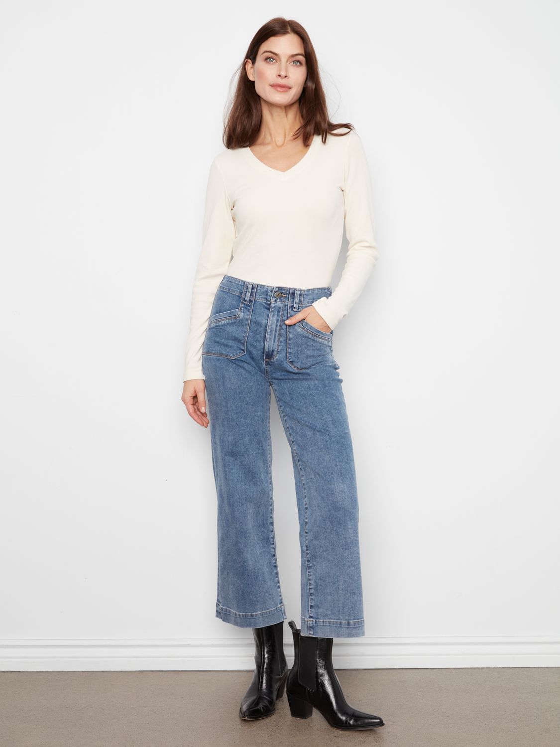 C5660RR-431A Charlie B Cropped Pants