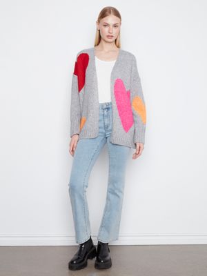 C2168-813C Charlie B Heart Cardigan