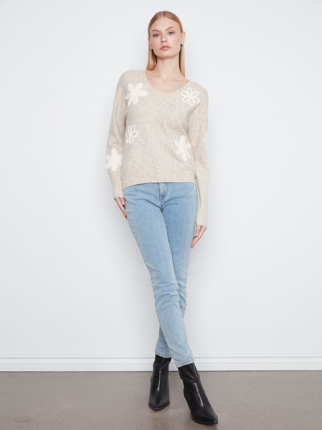 C2163-808C Charlie B V-Neck Top